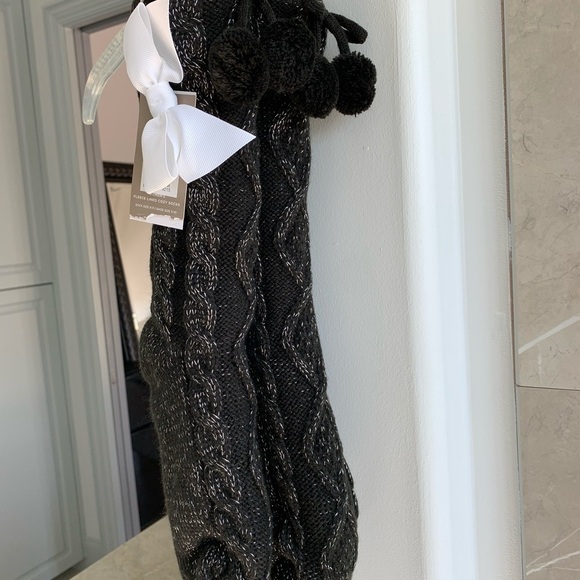 UGG Pom Metallic Fleece Lined Crew Socks - Picture 7 of 9